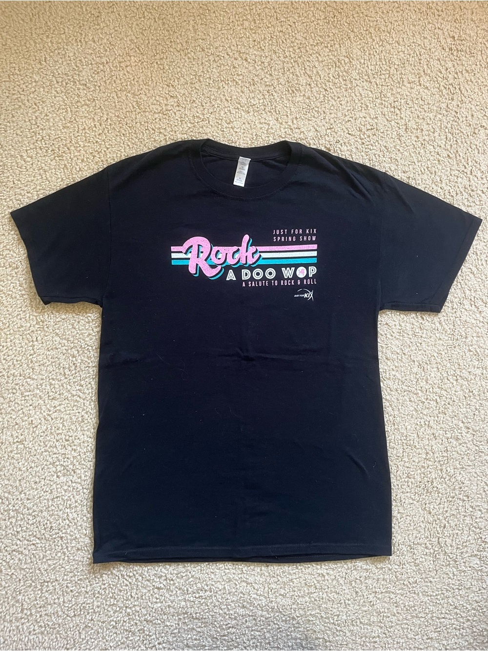 Just For Kix Dance Spring Show Rock A Doo Wop Graphic T-Shirt - Adult Medium